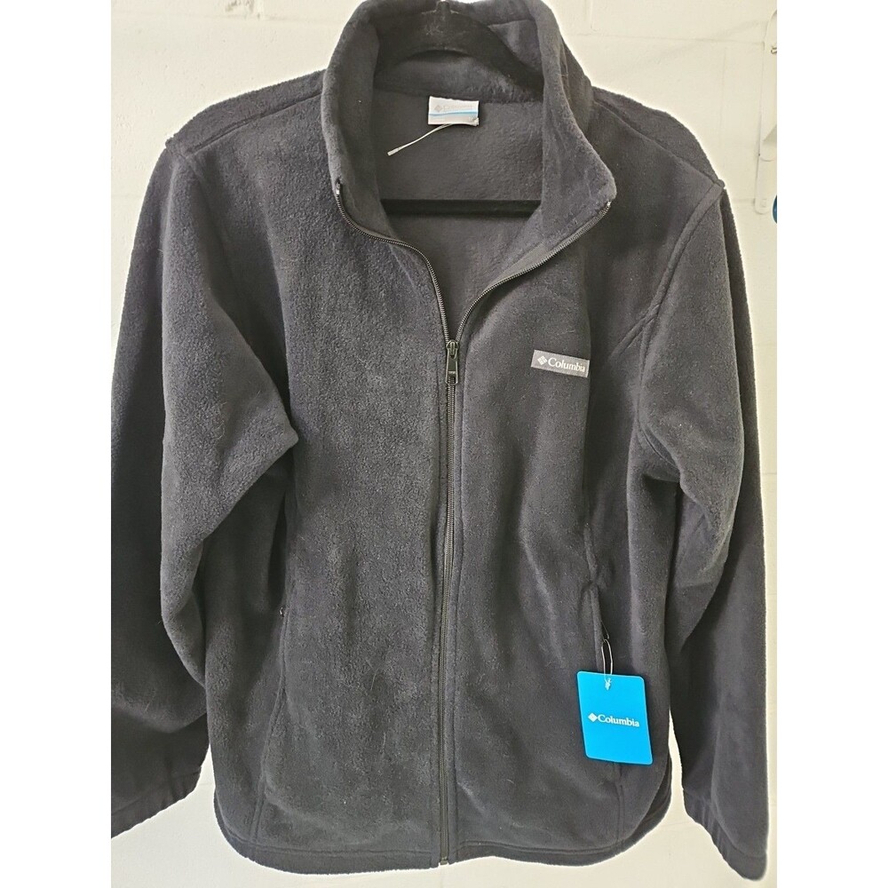 Men's Columbia Steens Mountain Full Zip Black Fleece Jacket Sz 1X  NWT